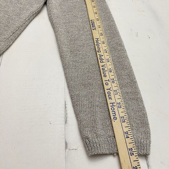J Jill Zinc Shimmer Gray Gold Crew Neck Pullover Knit Sweater Women's Large - Picture 12 of 12
